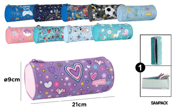 ONE ZIPPER ROUND SAMPACK CASE