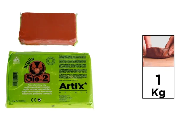 RED CLAY MODELLING CLAY 1 KG (2201).