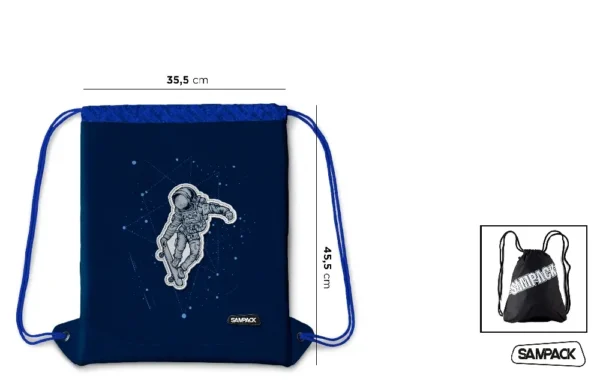 DRAWSTRING BACKPACK BAG FOR SPORTS.