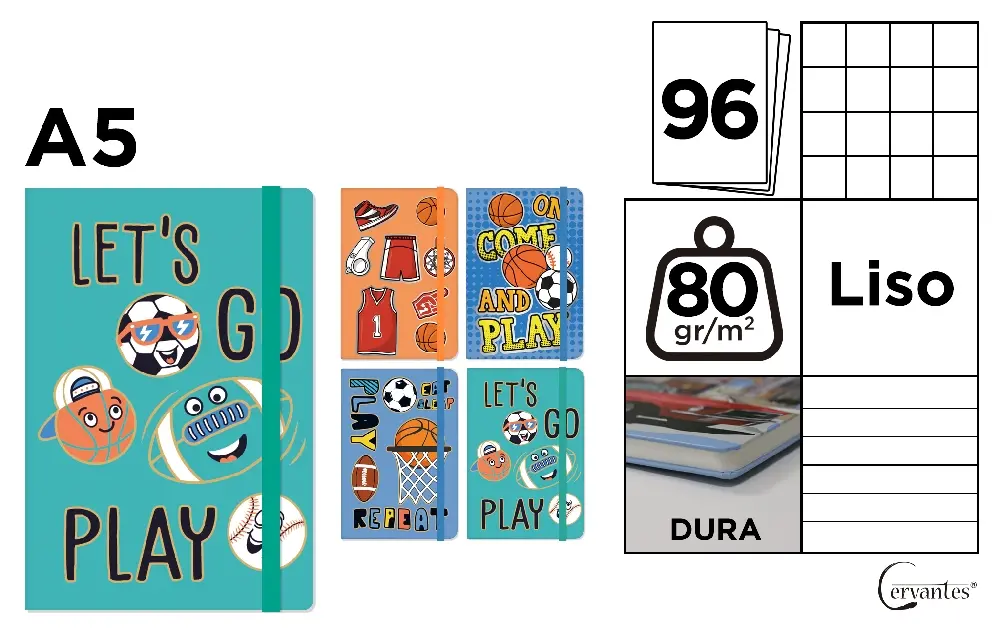 NOTEBOOK LINED COVER A5