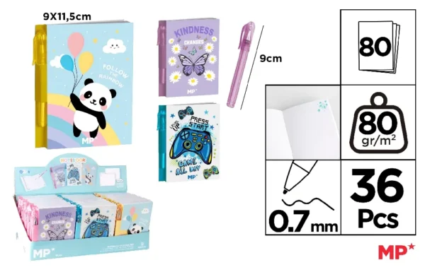 NOTEBOOK WITH MINI PEN
