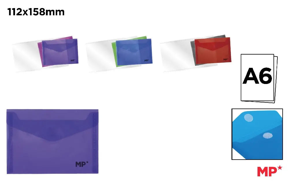 POLYPROPYLENE ENVELOPE FOLDER WITH EASY-