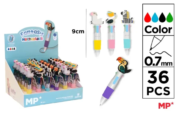 4-COLOUR FANTASY BALLPOINT PEN 0.7 mm.