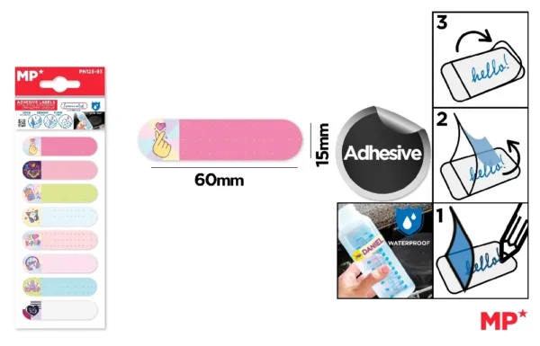 SELF-ADHESIVE LAMINATED LABELS.