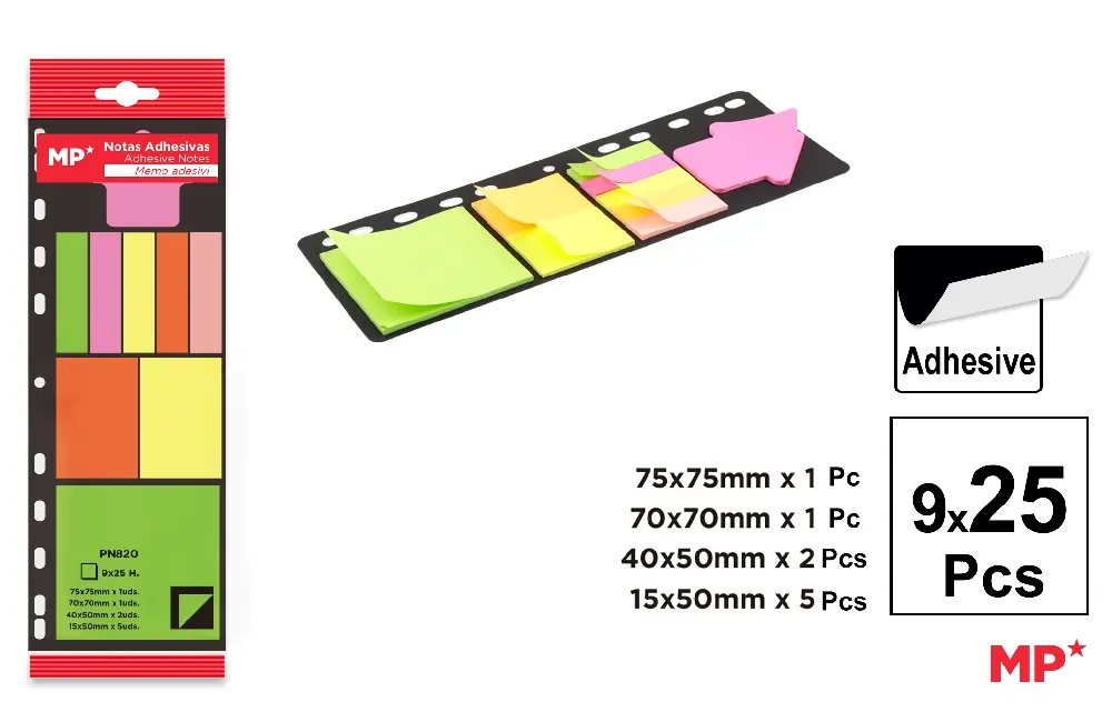 REPOSITIONABLE ADHESIVES NOTES