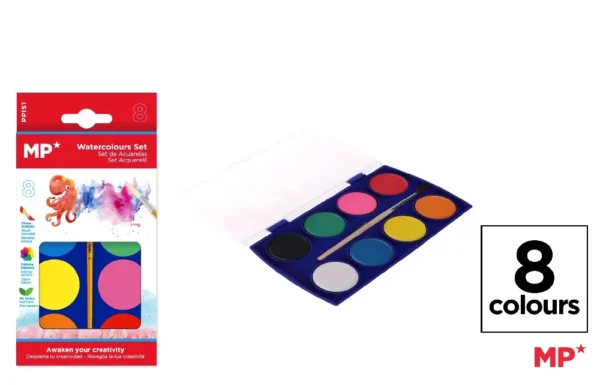 SCHOOL WATERCOLOURS SET
