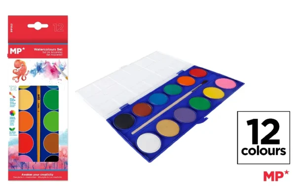 SCHOOL WATERCOLOURS SET