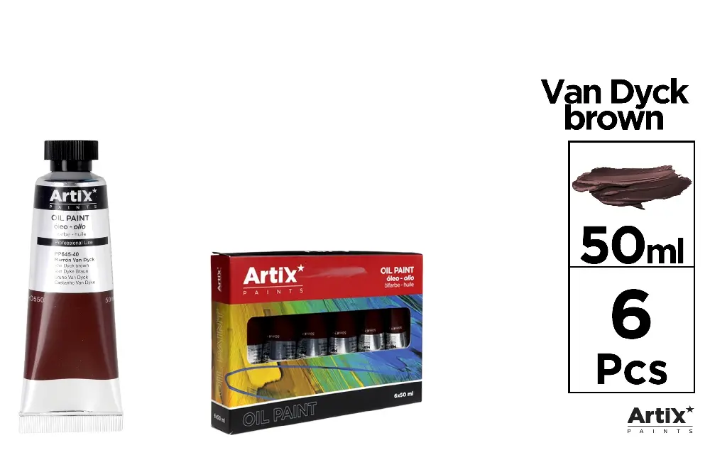 OIL PAINT 50 ml VAN DYCK BROWN
