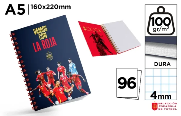 SPIRAL NOTEBOOK Fº 90 g 120 Sheets.