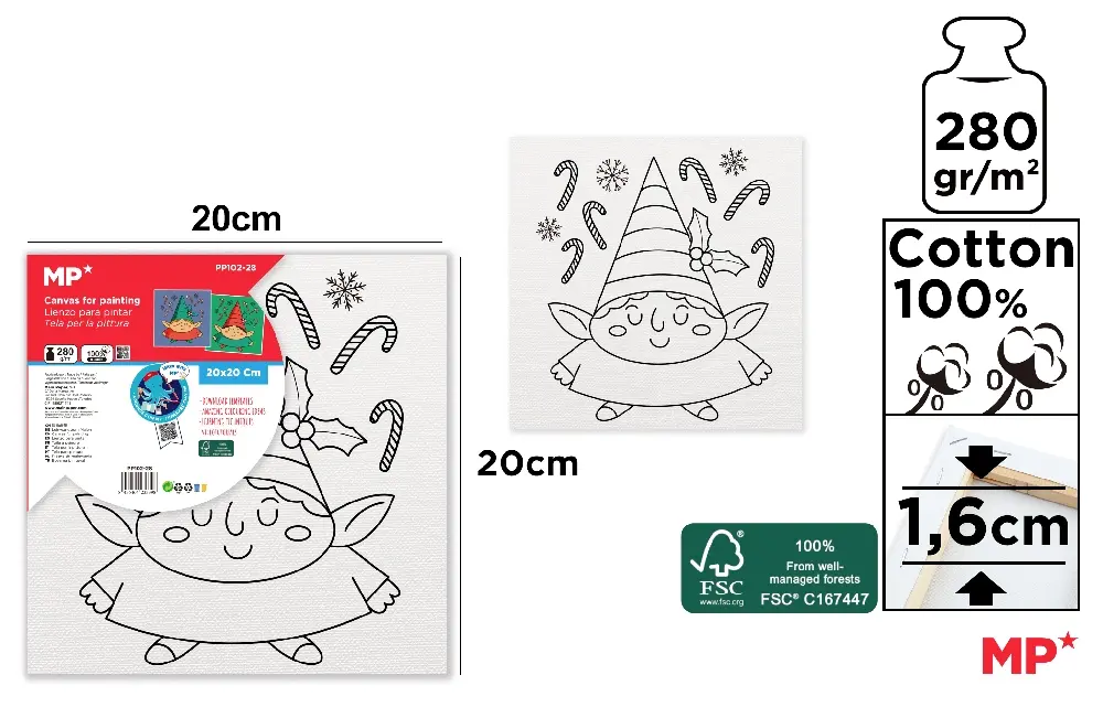 KID CANVAS FOR COLOURING