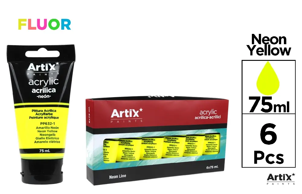 HIGH-DENSITY ACRYLIC PAINT NEÓN COLOURS