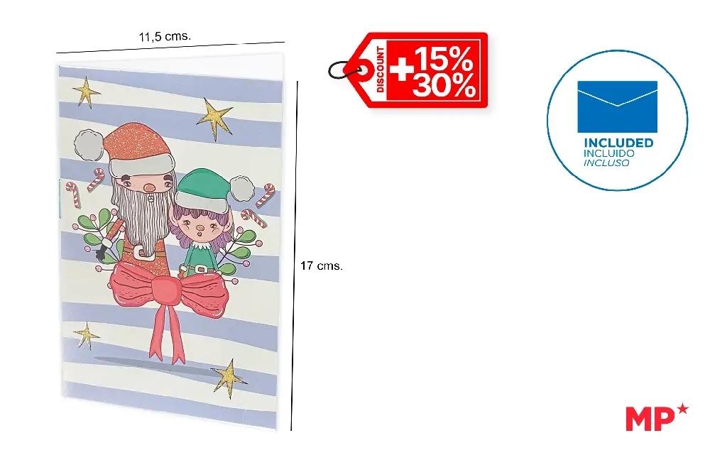 GREETING CARD / CELEBRATION 11.5 x 17 cm