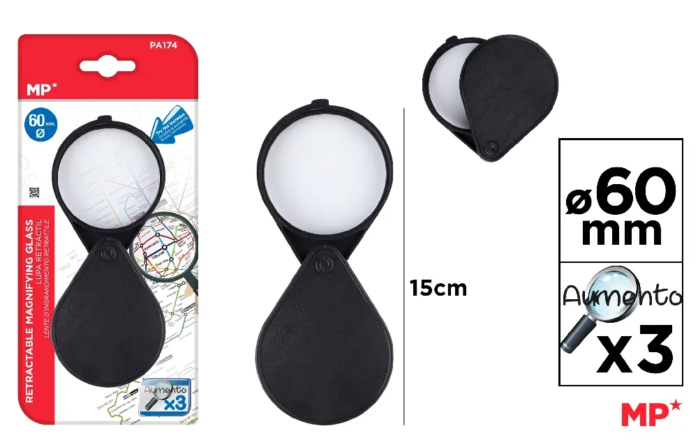 FOLDING MAGNIFYING GLASS