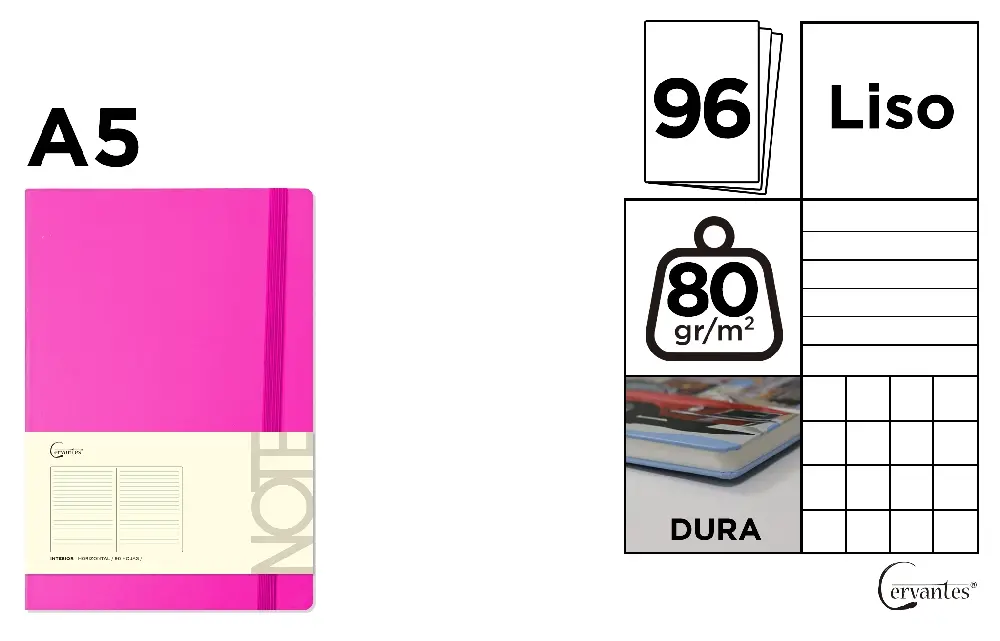 BOUND NOTEBOOK WITH LINED CARBOARD COVER