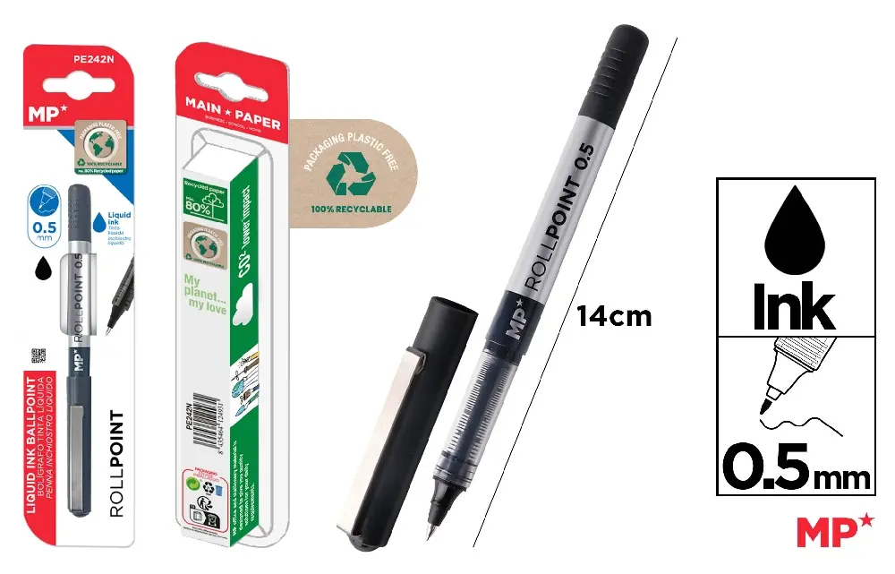 LIQUID INK ROLLERBALL TIP PEN 0.5 mm