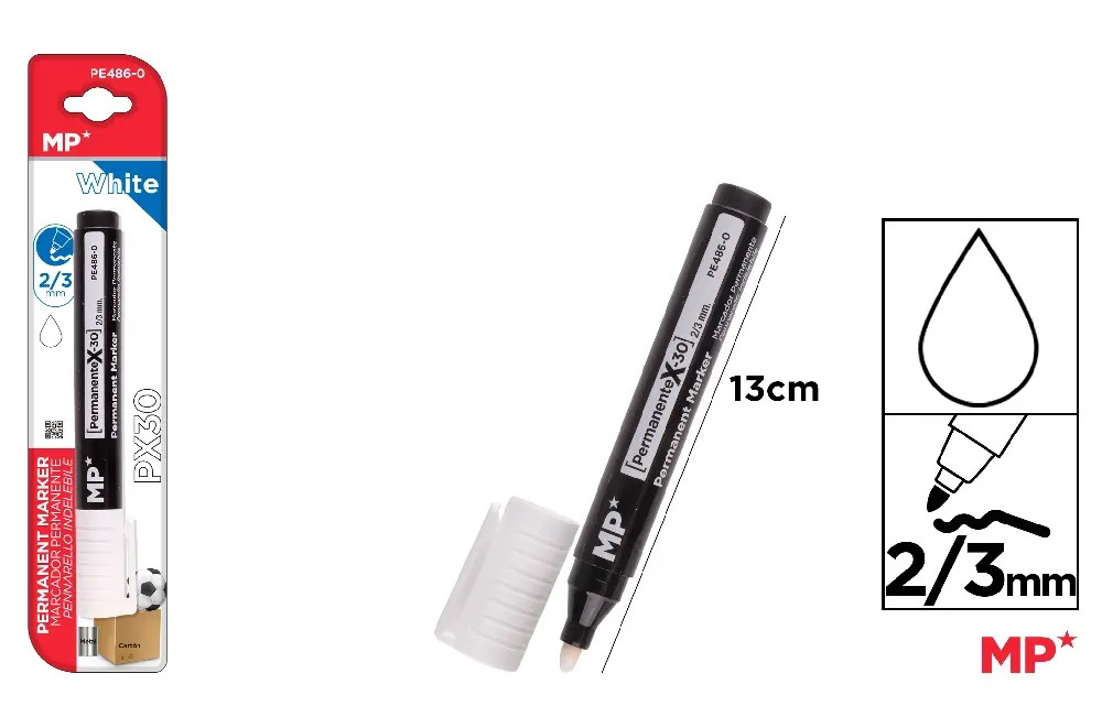 PERMANENT MARKER WHITE.