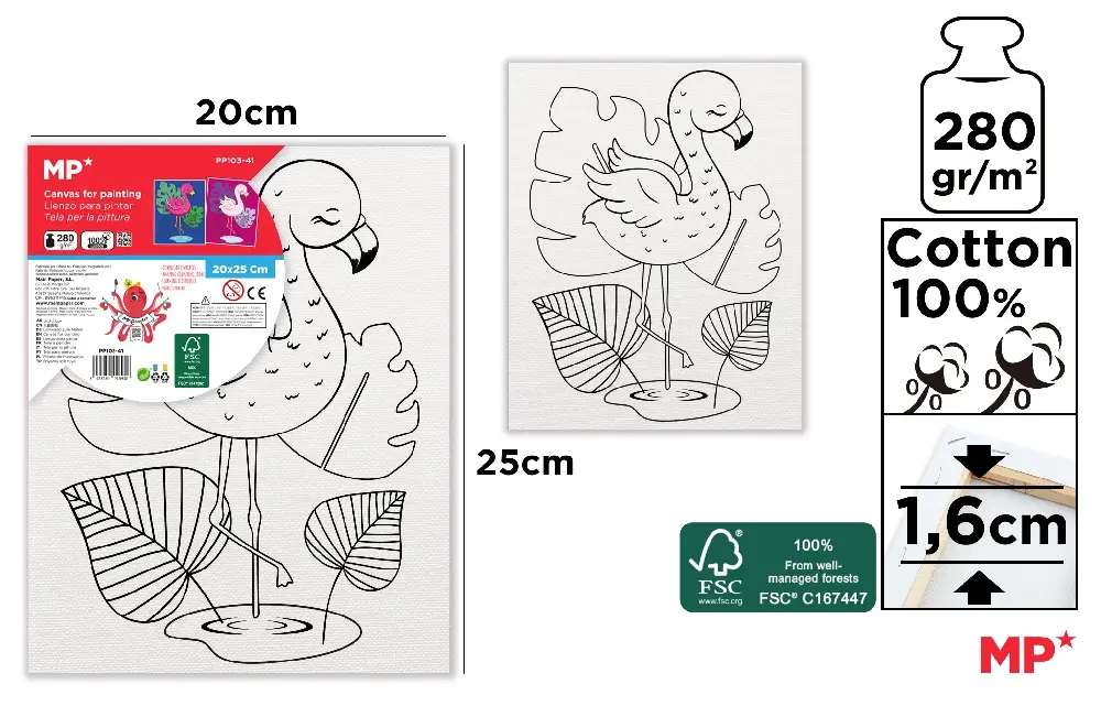 KID CANVAS FOR COLOURING