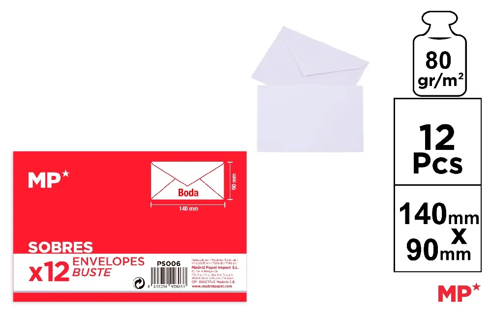 PASTEL COLOR WETTABLE FLAP WEDDING ENVEL