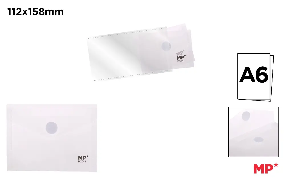 POLYPROPYLENE ENVELOPE FOLDER WITH EASY-