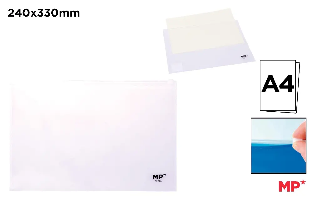 TRANSPARENT ZIPPER MULTIPURPOSE BAG