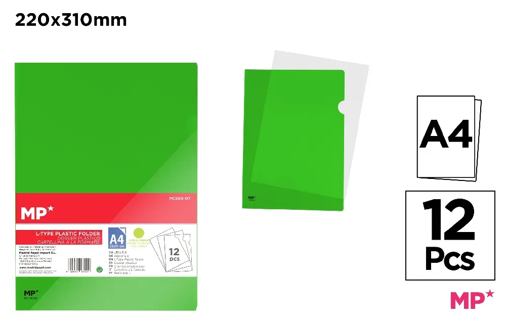 CUT FLUSH POLYPROPYLENE TRANSPARENT DOSS