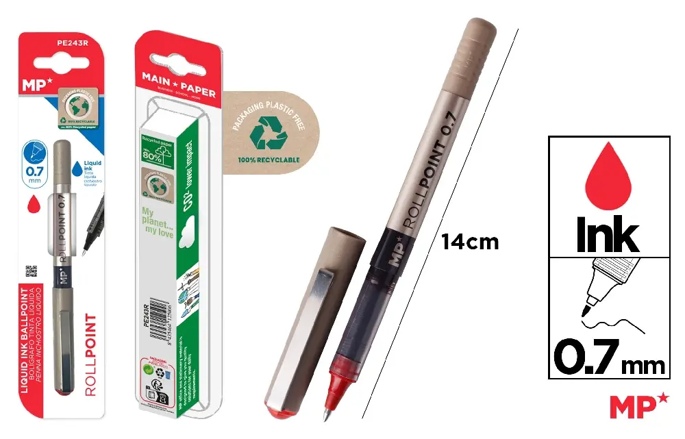 LIQUID INK ROLLERBALL TIP PEN 0.7 mm