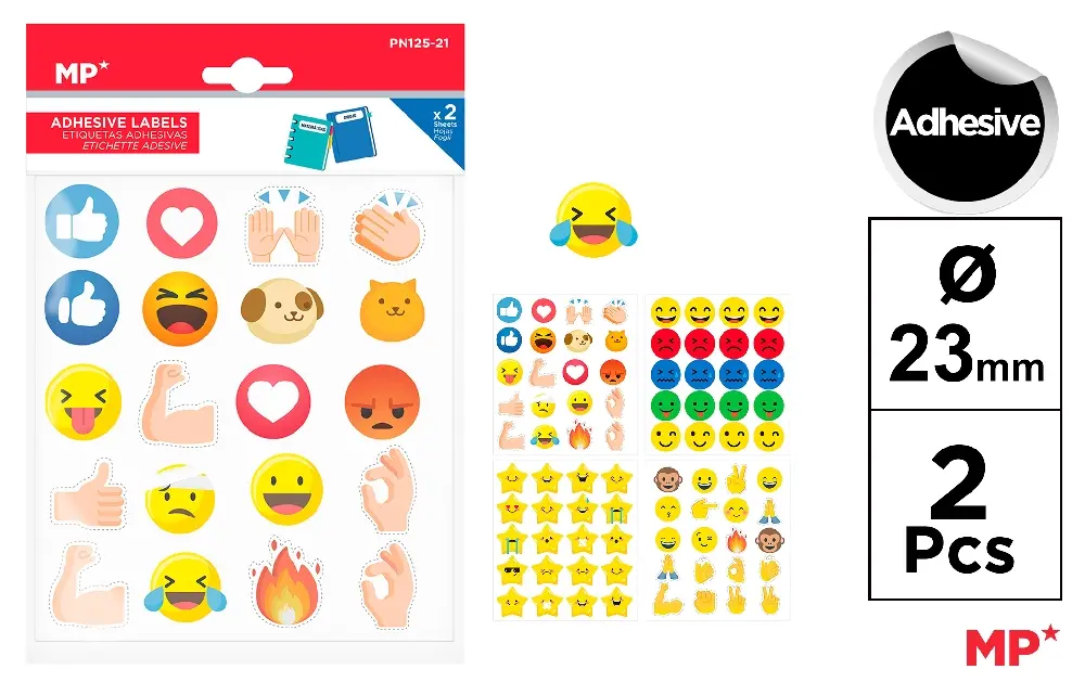 DECORATED ADHESIVES LABELS.