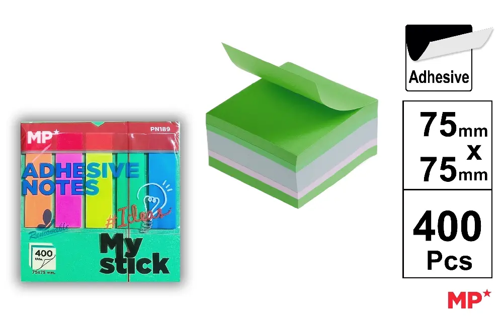 REPOSITIONABLE ADHESIVES NOTES.