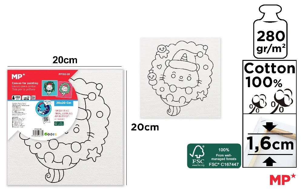 KID CANVAS FOR COLOURING