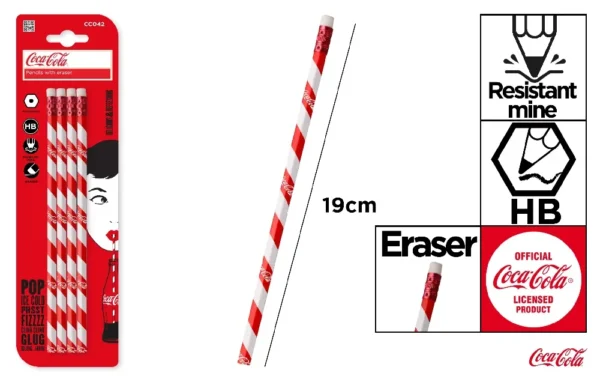 PENCILS WITH ERASER 4PCS.