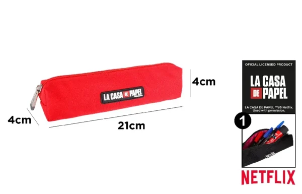 RECTANGULAR PENCIL CASE LA CASA DE PAPEL