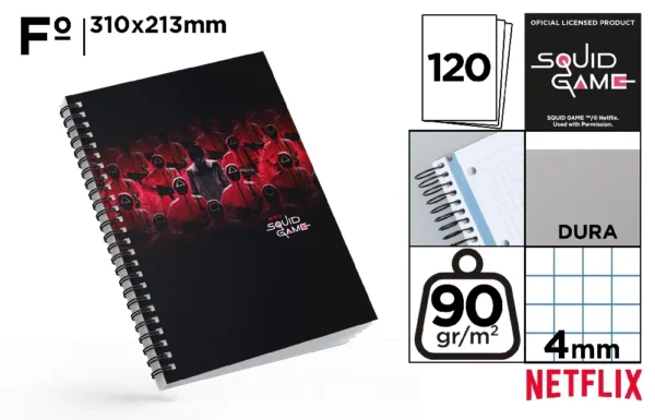 SPIRAL NOTEBOOK Fº 90 g 120 Sheets.