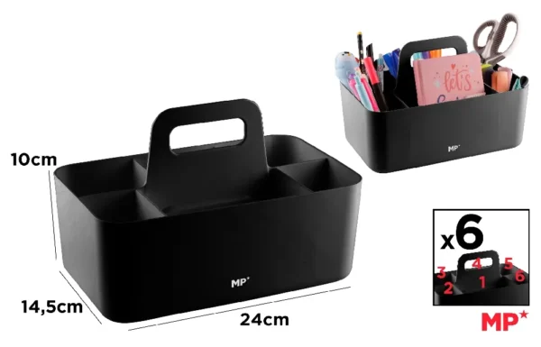 DESKTOP ORGANIZER, BLACK.