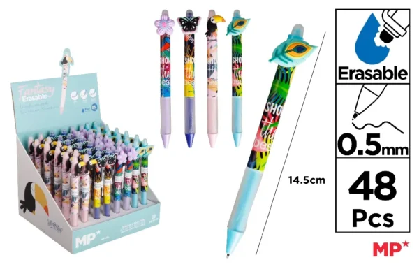 ERASABLE BALLPOINT PEN 0.5 mm DISPLAY.