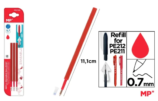 RED BORRABLE BALLOT REFILL 3 pcs.