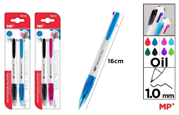 4-COLOUR BALLPOINT PEN 1.0 mm.