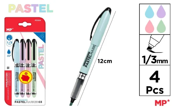 HIGHLIGHTER MARKER CHISEL TIP 1.0-3.0 mm