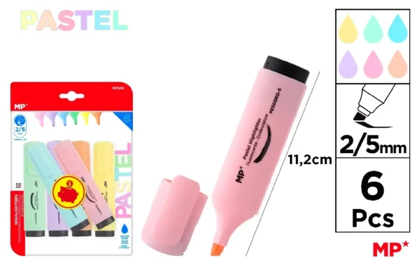 HIGHLIGHTER MARKER CHISEL TIP 2.0-5.0 mm