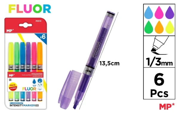 HIGHLIGHTER MARKER CHISEL TIP 1.0-3.0 mm