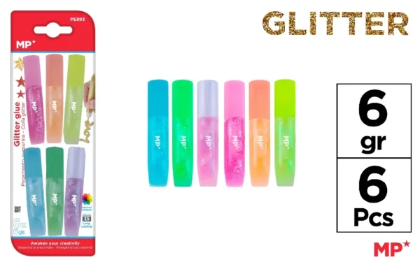 VIVID COLOURS GLITTER GLUE.