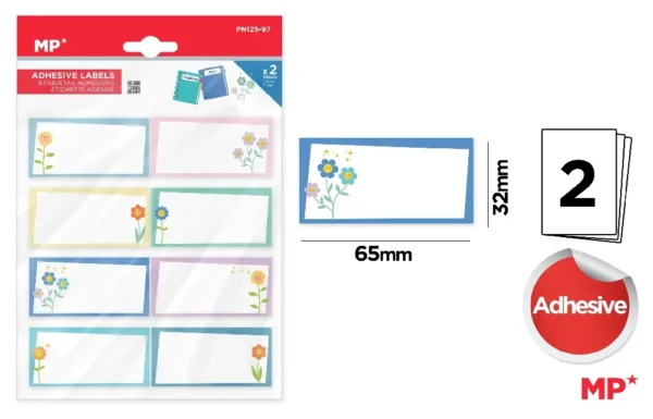 CUSTOMIZABLE DECORATED ADHESIVE LABELS