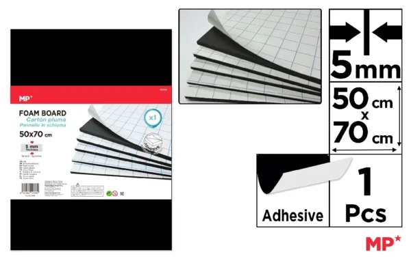 HIGH-QUALITY ADHESIVE FOAM BOARD 50 x 70