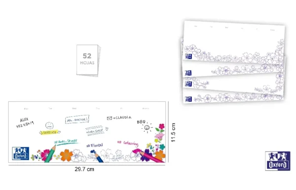 Block NOTAS SOBREMESA OXFORD TB 115 x 29