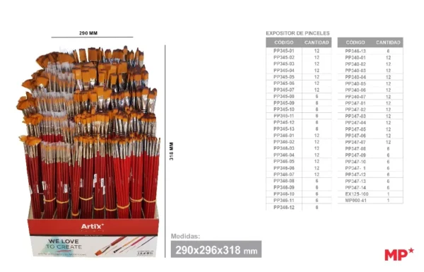 PAINT BRUSHES DISPLAY