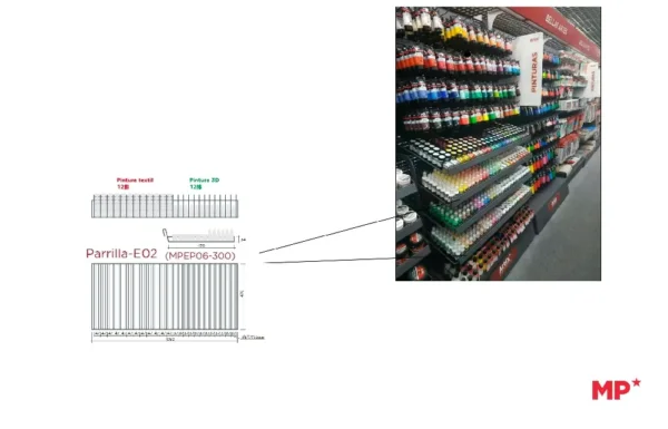 TRAY 14+11 RAILS FOR TEXTILE AND 3D 4269