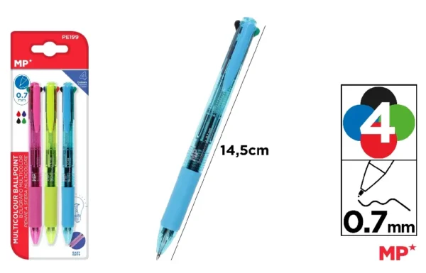 4-COLOUR BALLPOINT PEN 0.7 mm.