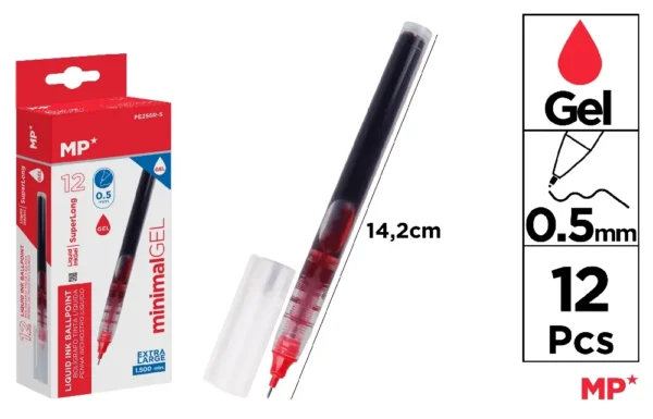 GEL INK NEEDLE POINT PEN 0.5 mm.