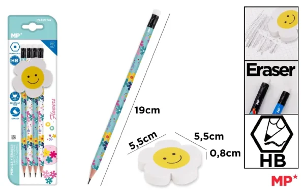 DECORATED PENCILS + FANTASY ERASER.