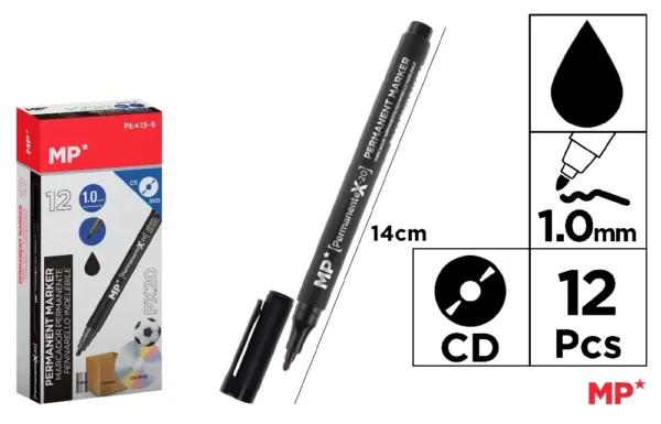 CD/DVD PERMANENT MARKER MEDIUM TIP 1.0 m