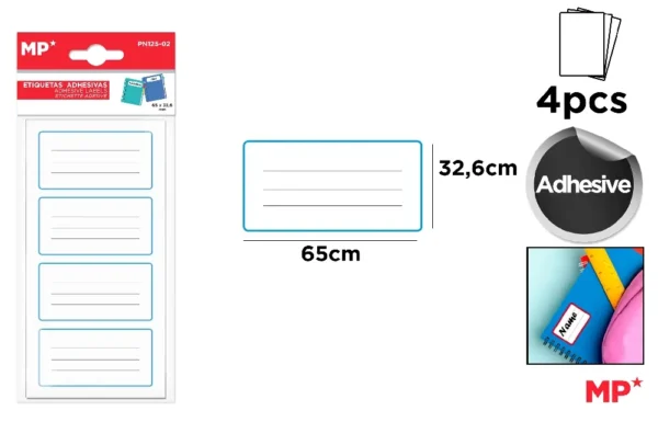 ADHESIVE LABELS TO CUSTOMIZE.